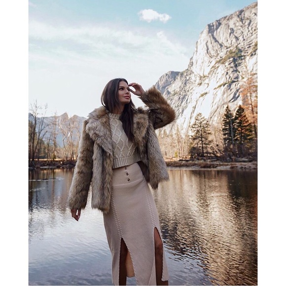 2/$20 Honey Punch Knit Midi Skirt Front Slits - Picture 8 of 8